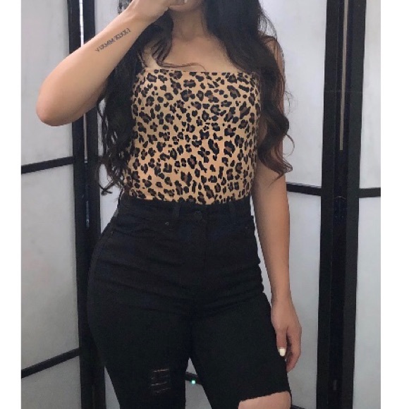 Leopard Print Bodysuit - Picture 3 of 4
